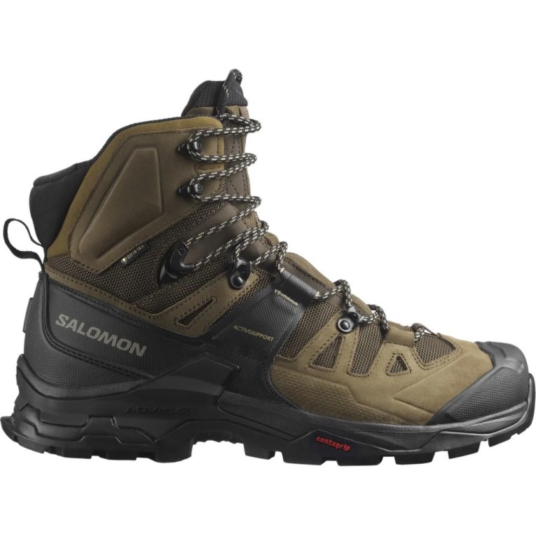 Olive Salomon Quest 4 GTX Men\'s Hiking Boots | PH 56973L